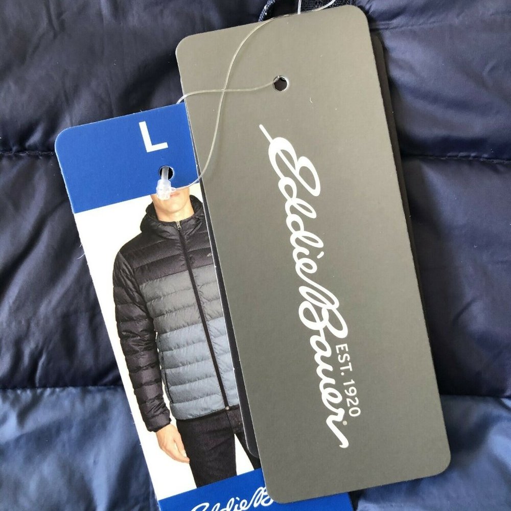 NEW!!! Eddie Bauer Men's Cirruslite Hooded 650 Fill Down Jacket - Picture 10 of 12